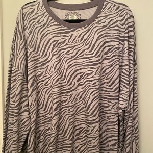 Matilda Jane cropped zebra sweater XXL EUC